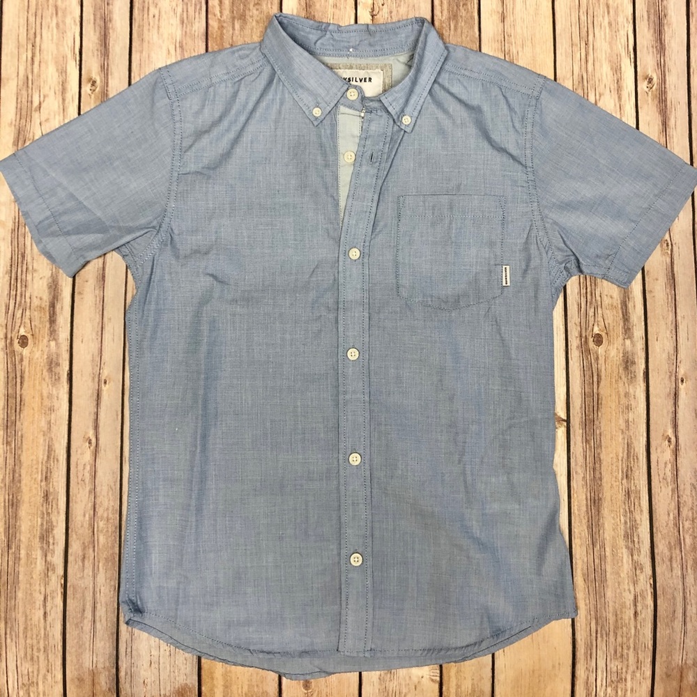 Quiksilver boys button down shirt Size M/12
